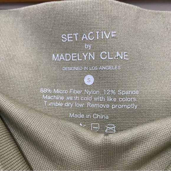 SET Active by Madelyn Cline Green High-Rise Active Leggings Size Small - Picture 5 of 8